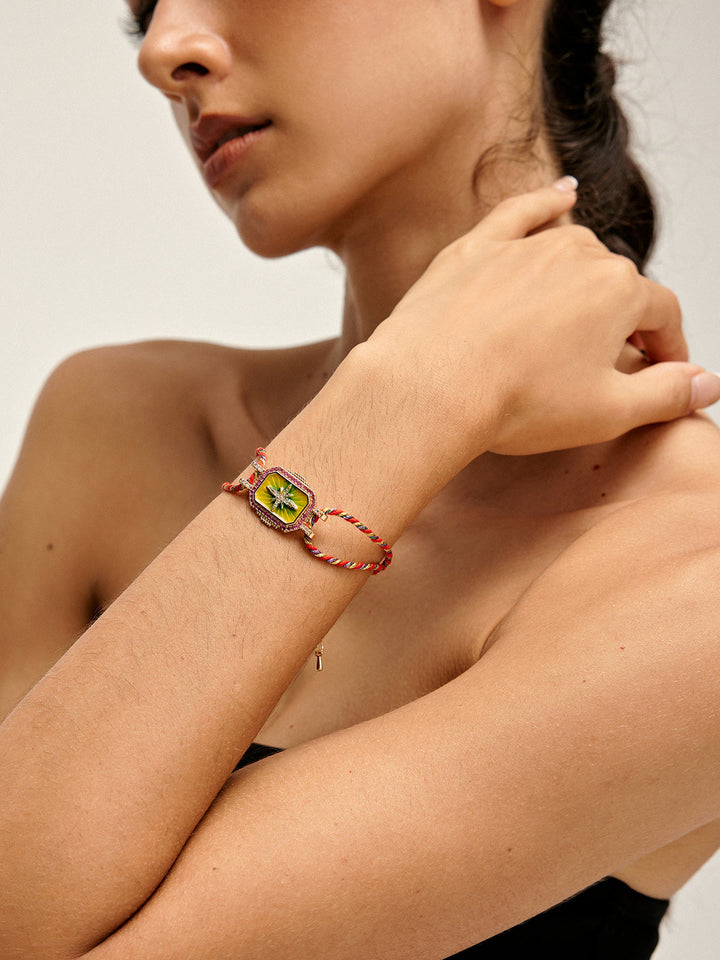 Bracelet Bohème Double Cordon Blessé