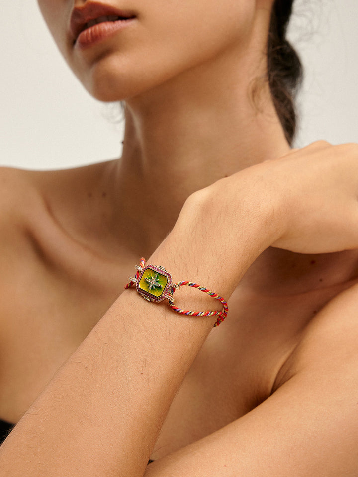 Bracelet Bohème Double Cordon Blessé