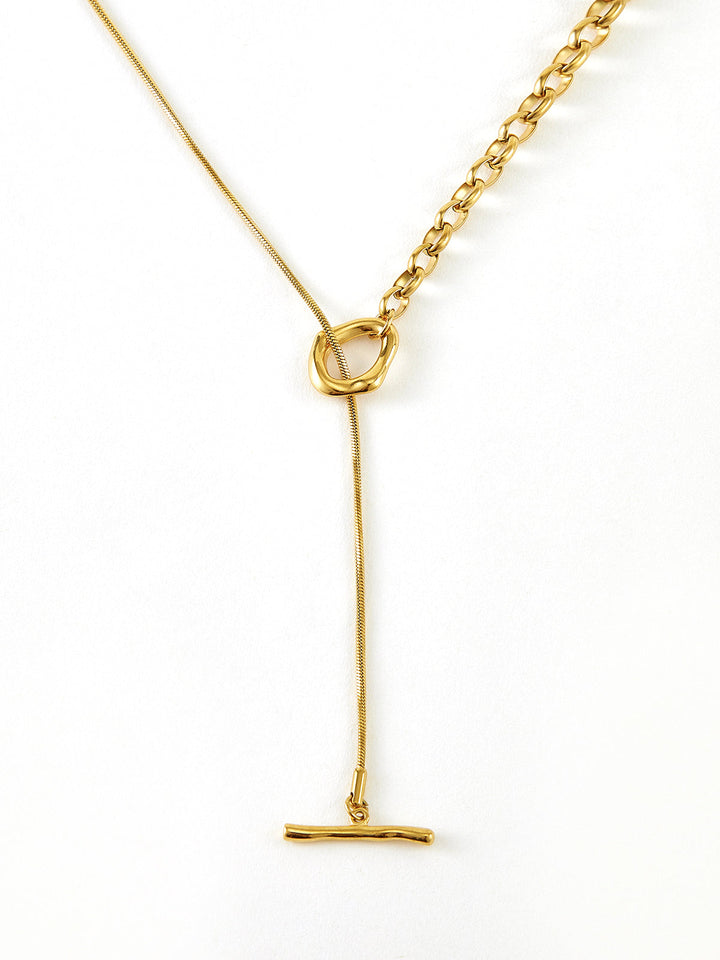 Collier Y Lariat Doré