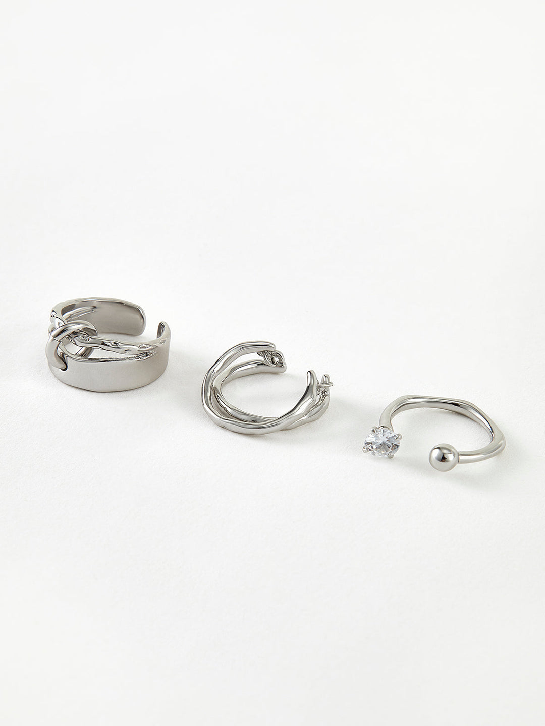 Bague Anneau Ouvert 3 Pièces