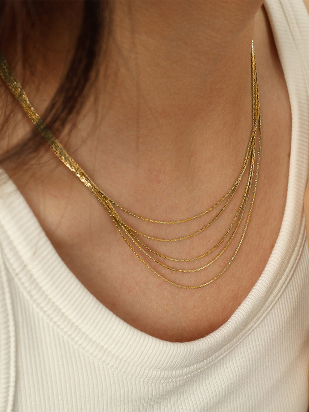 Collier Doré Empilable