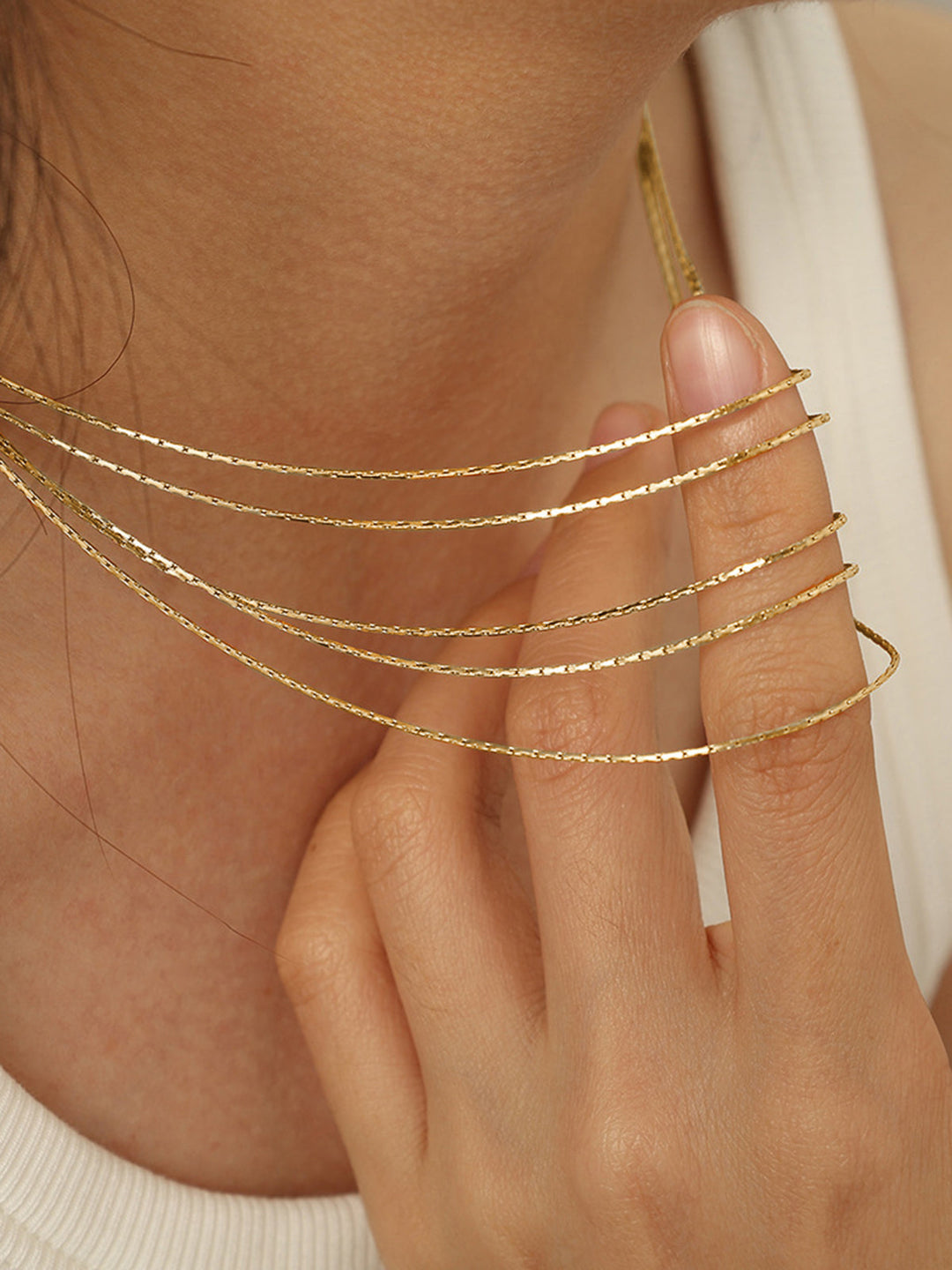 Collier Doré Empilable