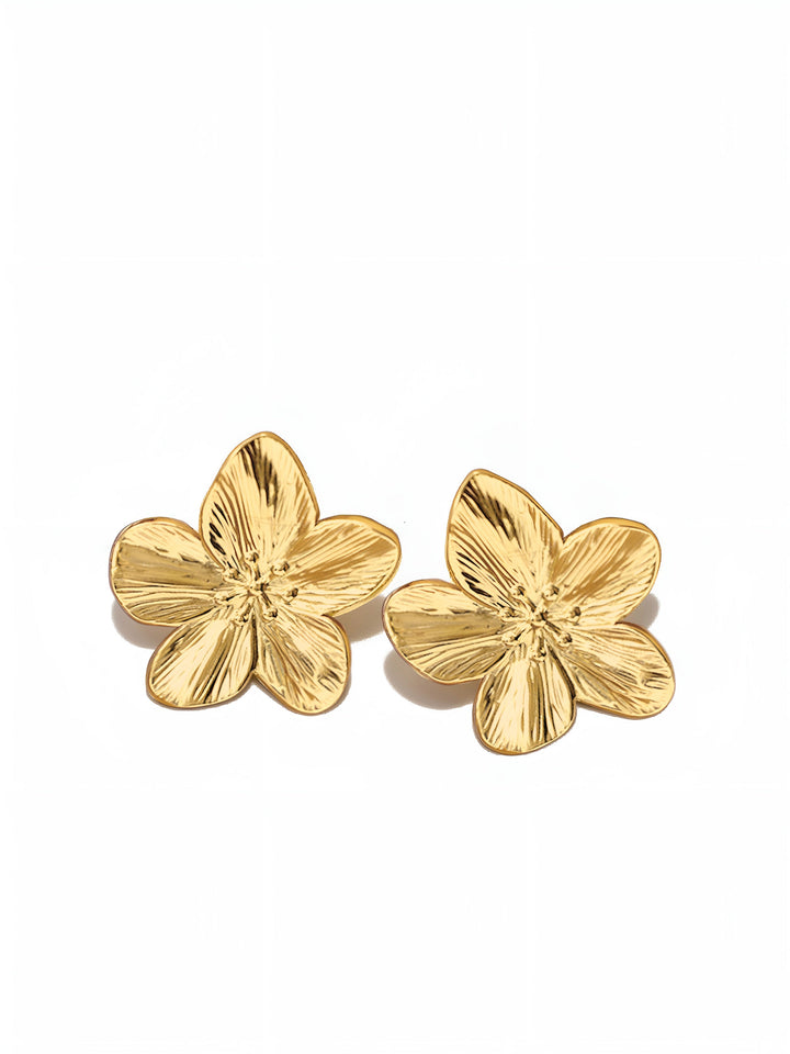 Boucles d'oreilles Fleur Dorée
