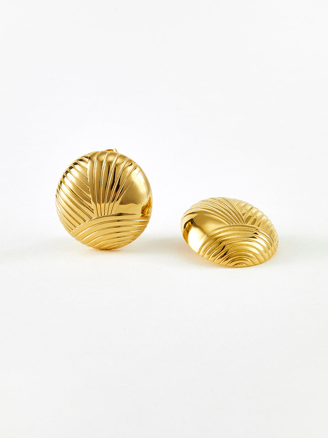 Boucles d'oreilles Oblates Ondulées