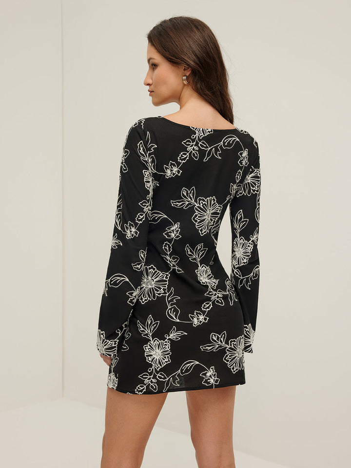 Robe Vintage en Jacquard Pur Coton