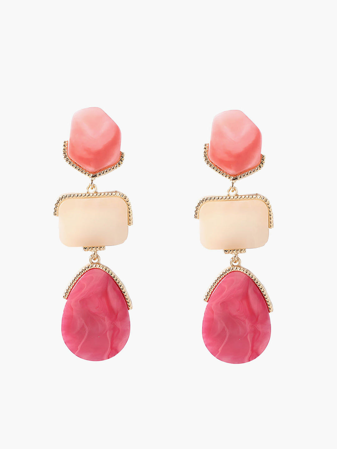 Boucles d'oreilles géométriques bohèmes