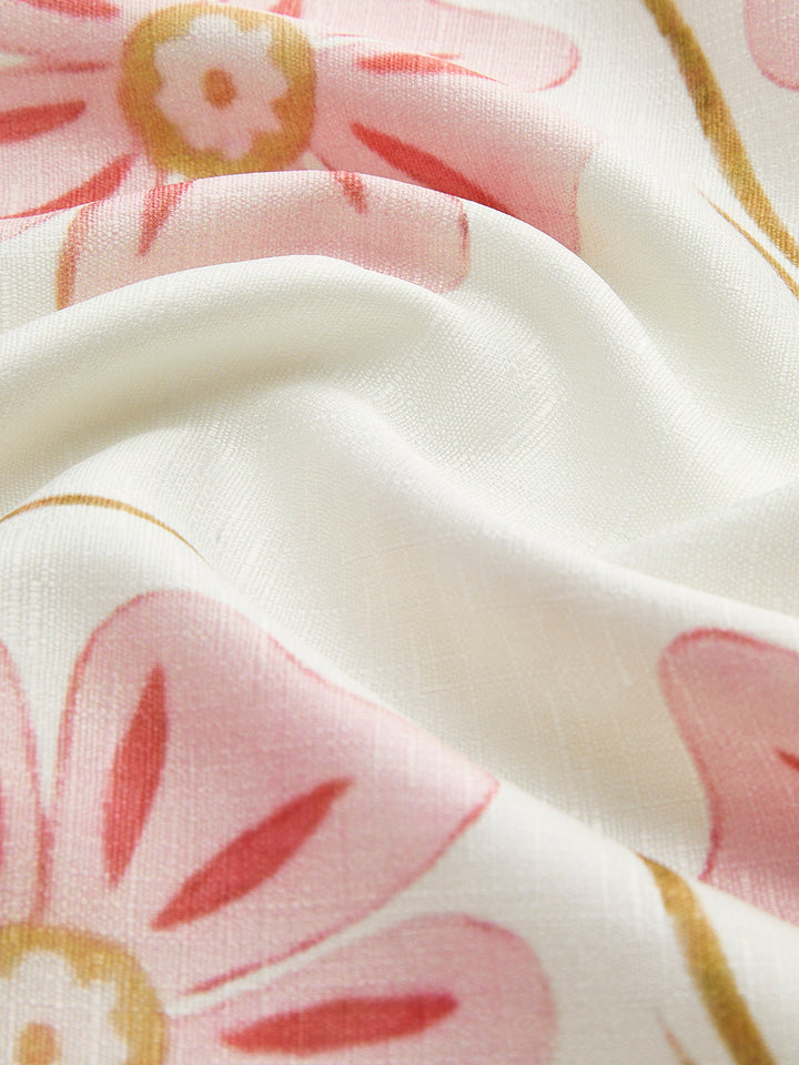 Robe Courte sans Manches Imprimé Romantique