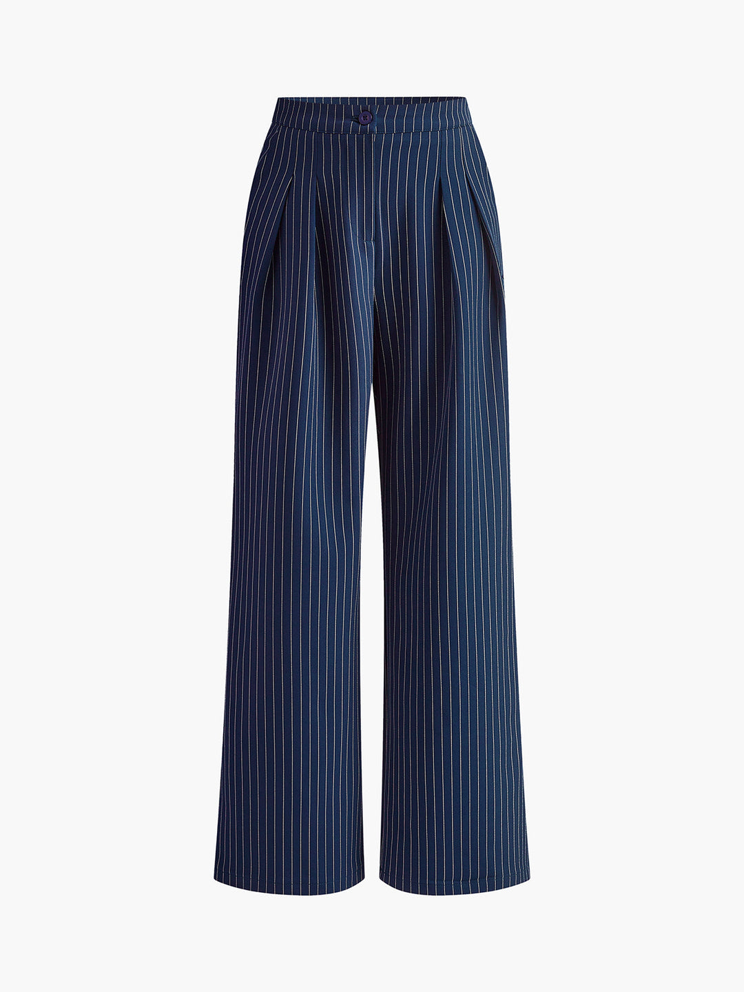 Pantalons Larges Plissés Pinstripe