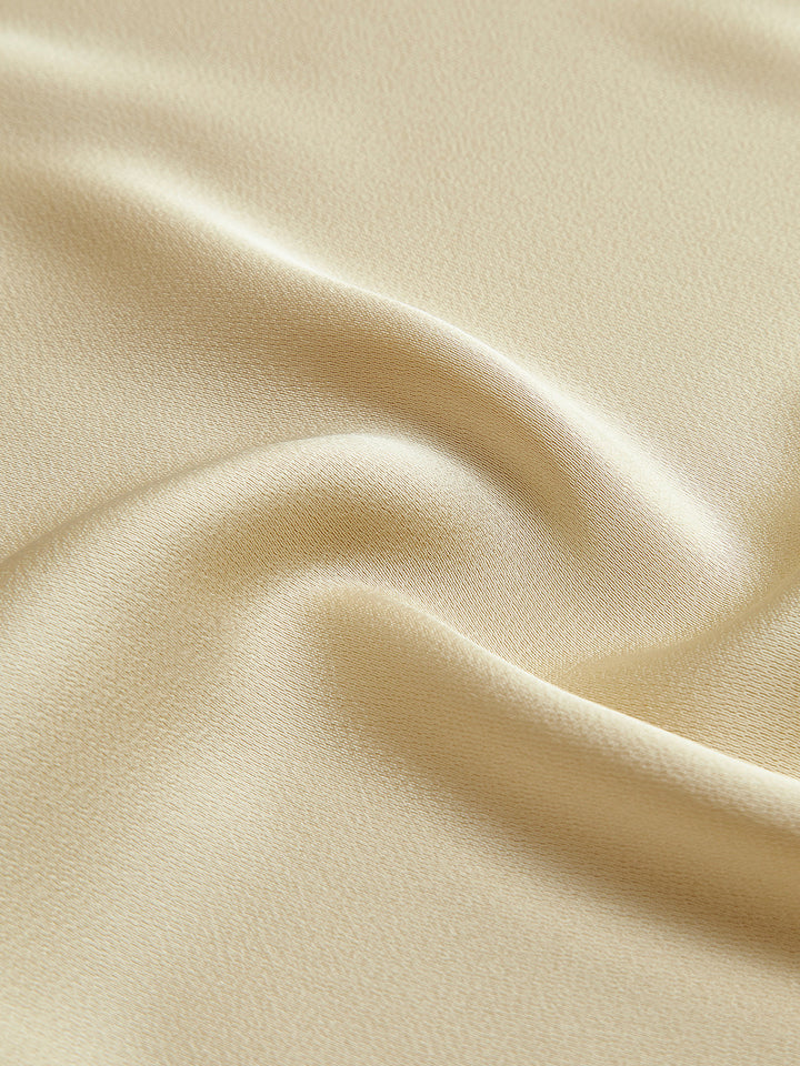 Robe Longue Satinée Sans Dos pour Vacances