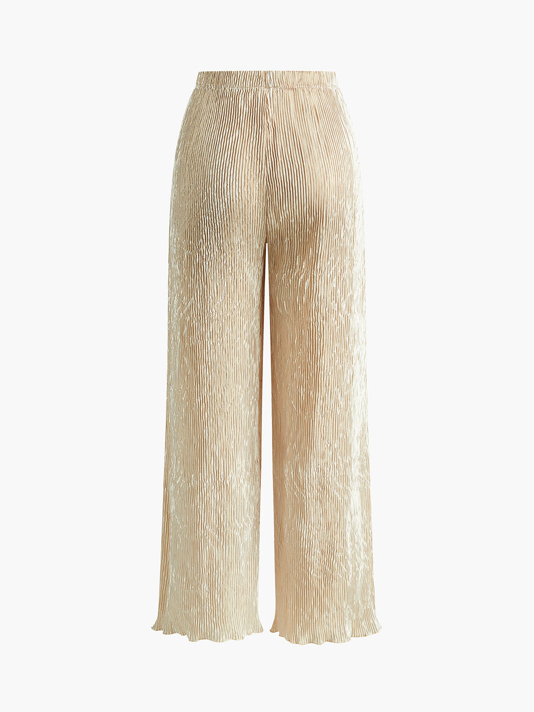 Ensemble Haut Court Dos-Nu Asymétrique et Pantalon Large