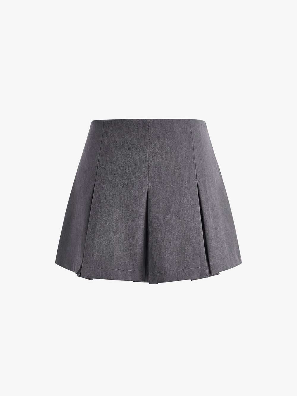 Jupe mini zippée plissée