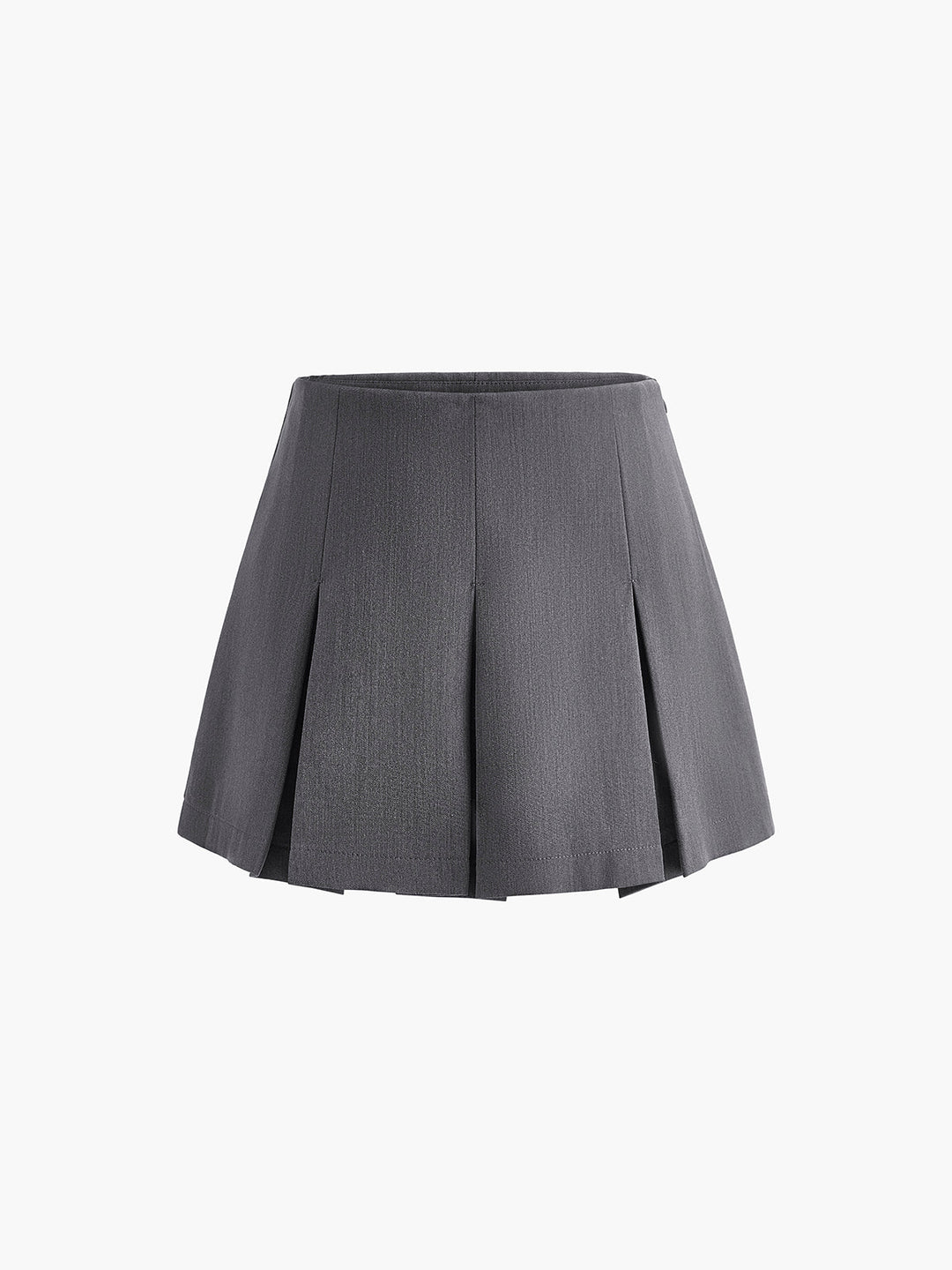 Jupe mini zippée plissée