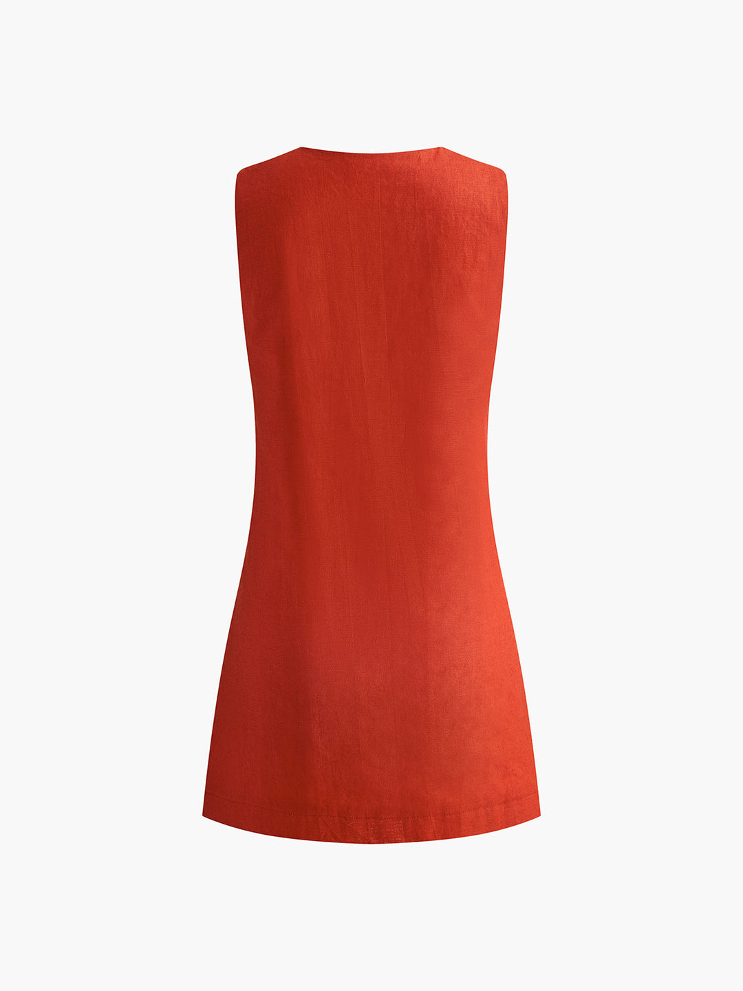 Robe Courte Coton & Lin Col V