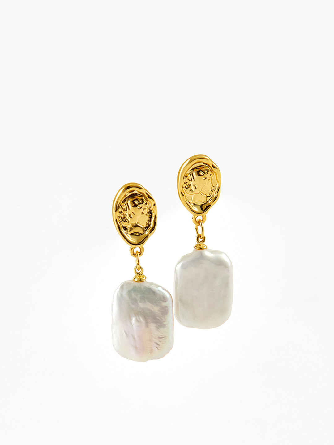 Boucles d'oreilles pendentif en perle baroque