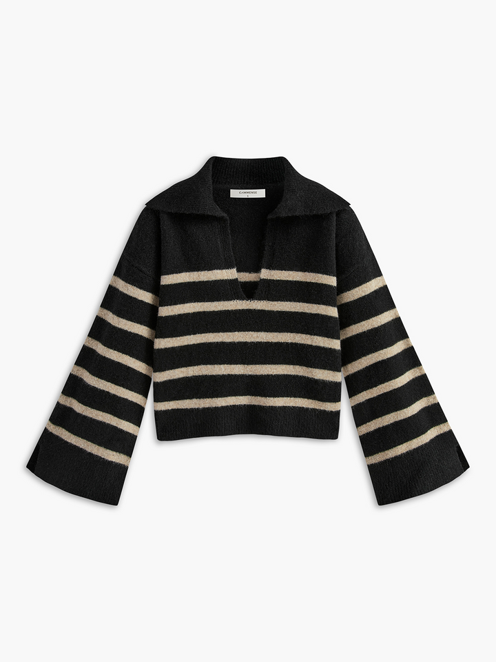 Pull à Manches Longues En Coton Oubl surdimensionné