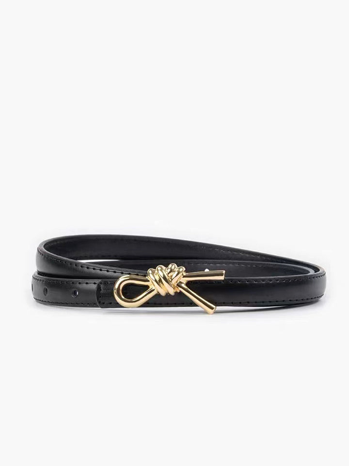 Ceinture fine à boucle nouée
