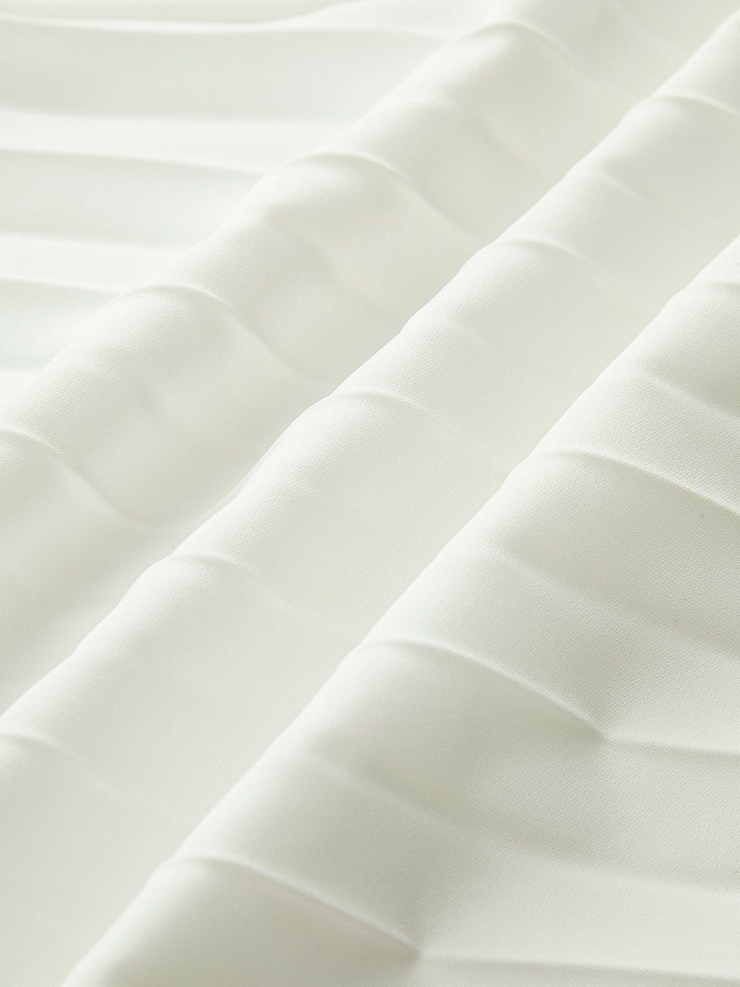 Robe Longue Unie à Bretelles Fendue et Plissée