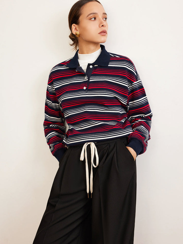 Polo Rayé Rétro