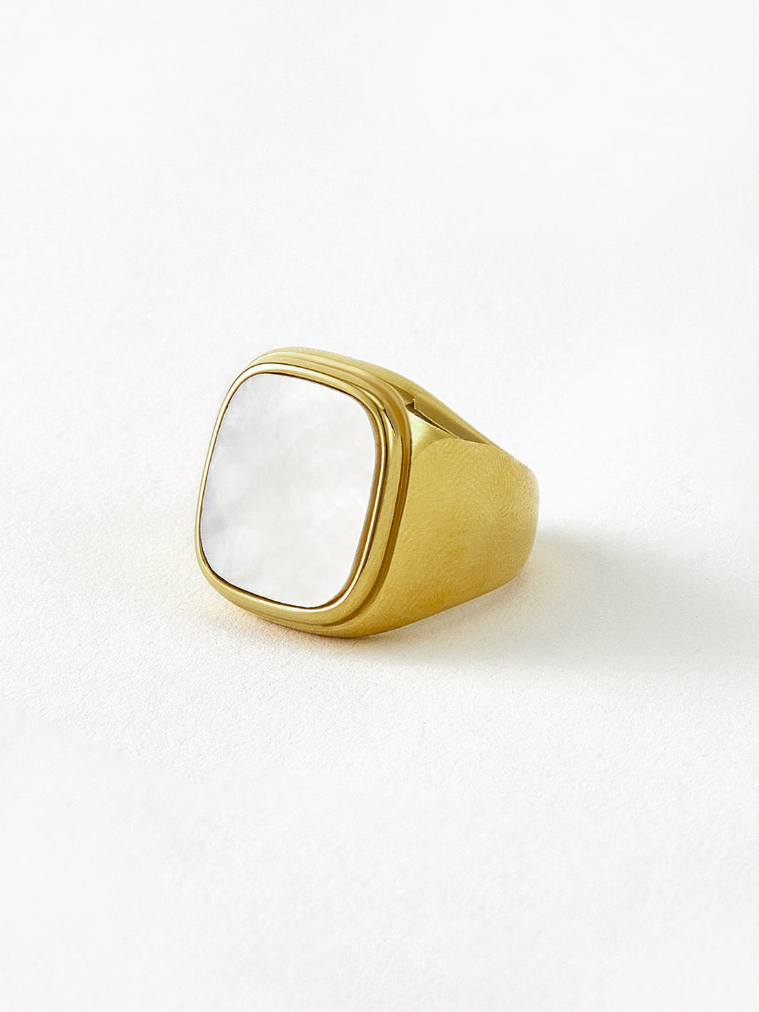 Bague Sceau Coque Carrée