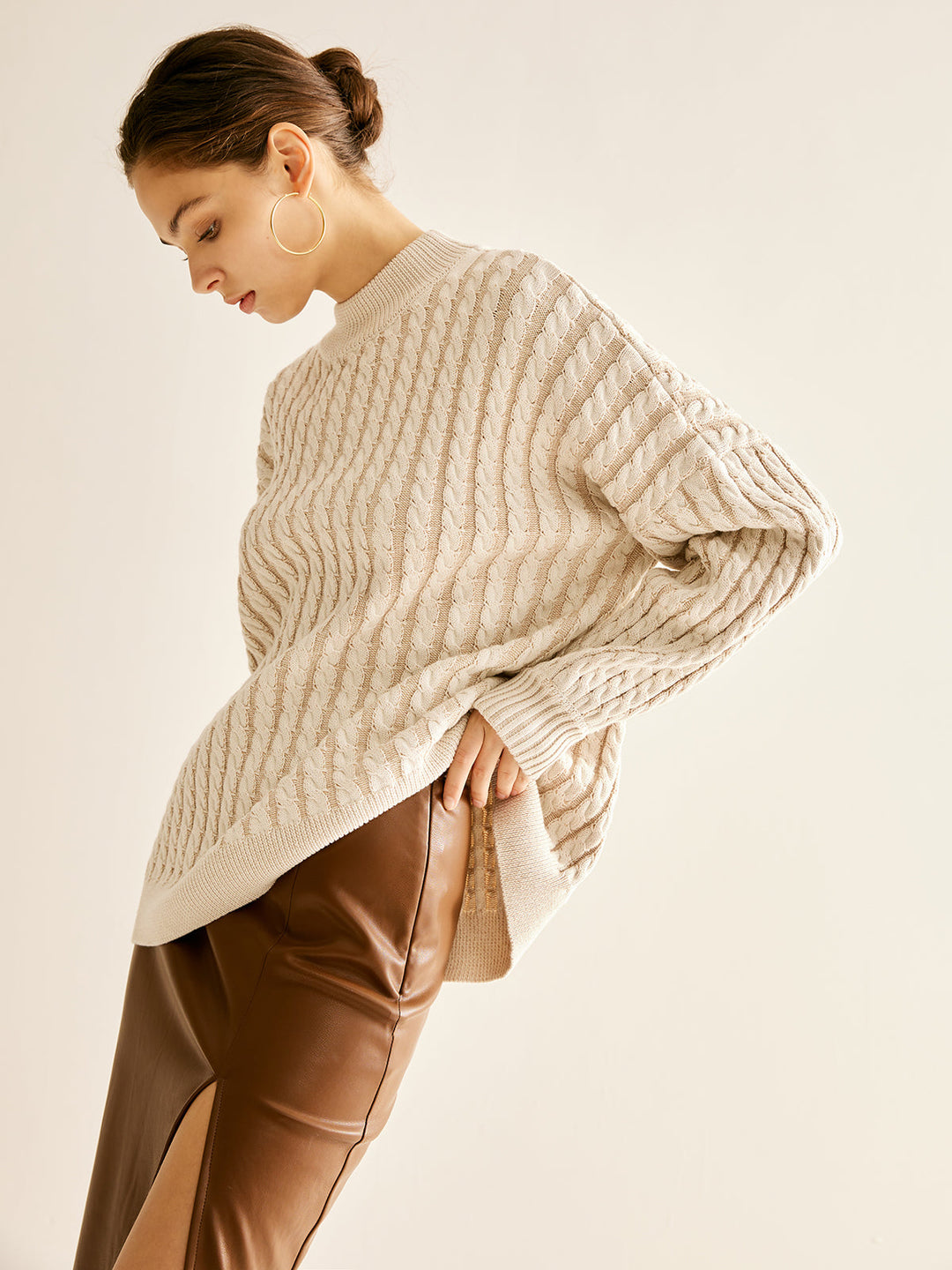 Pull à câble uni minimaliste
