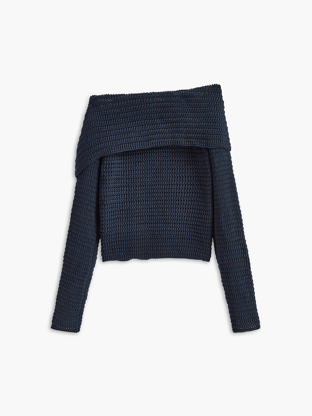 Haut en tricot à poitrine asymétrique