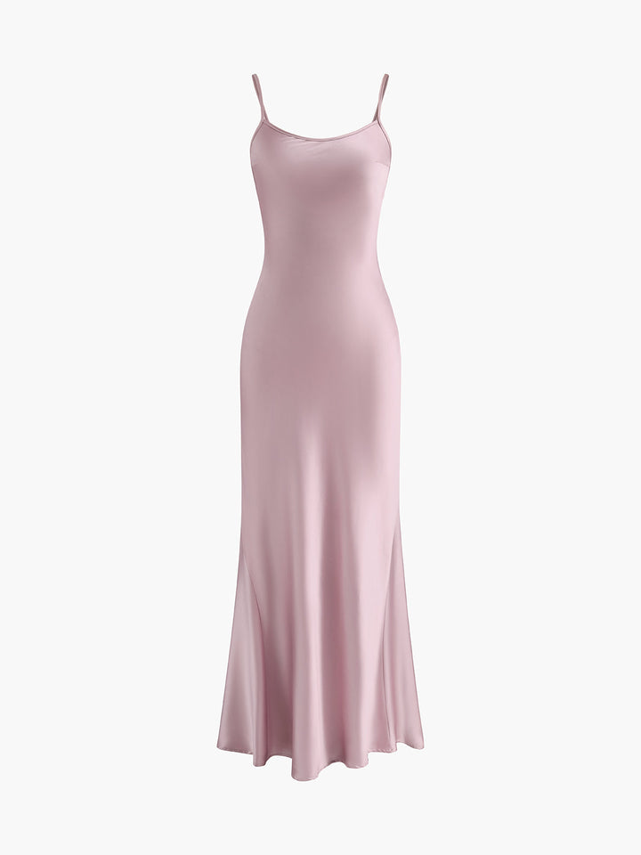 Robe Longue Dos Nu Plissée Rosette