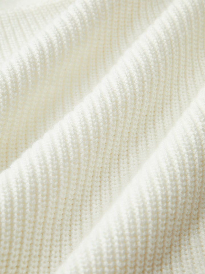 Gilet en maille côtelée mélangé coton