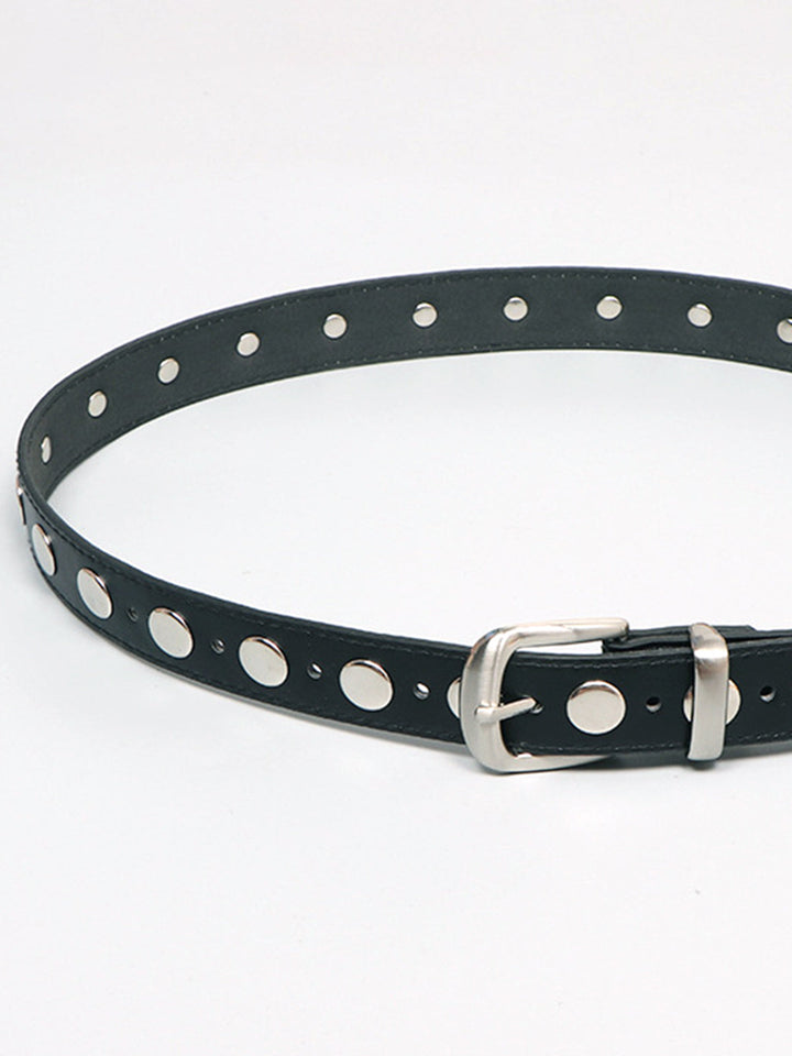 Ceinture à boucle souple cloutée