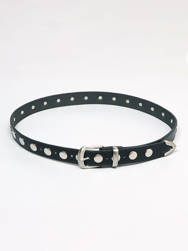 Ceinture à boucle souple cloutée