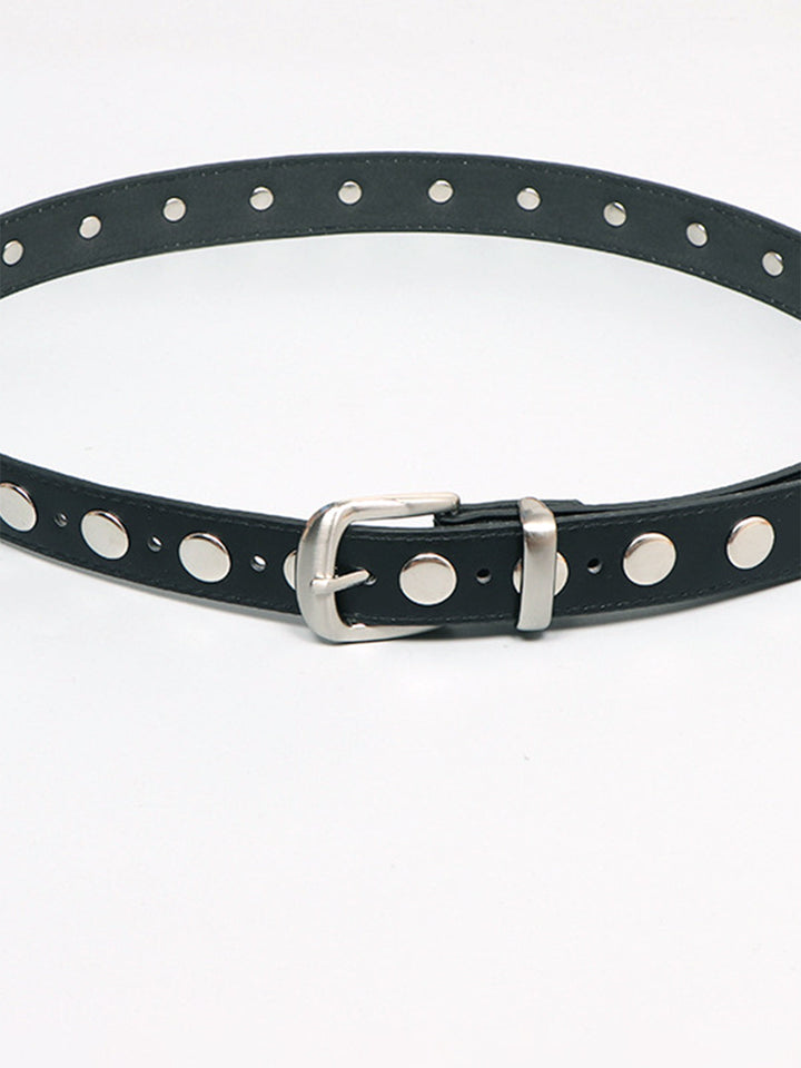 Ceinture à boucle souple cloutée