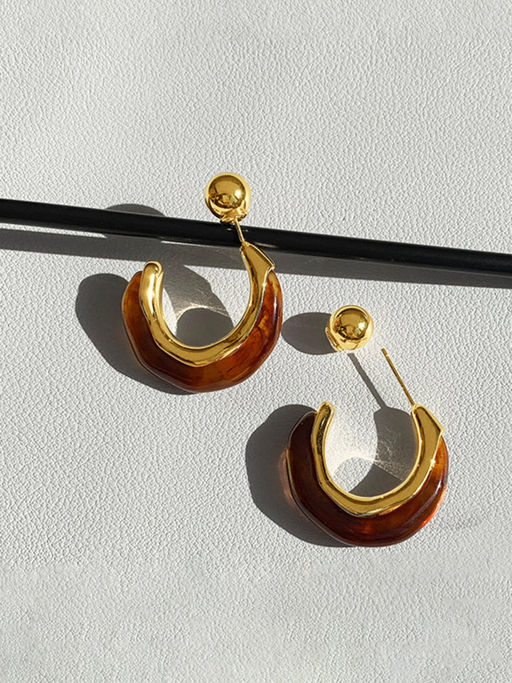 Boucles d'oreilles créoles rétro
