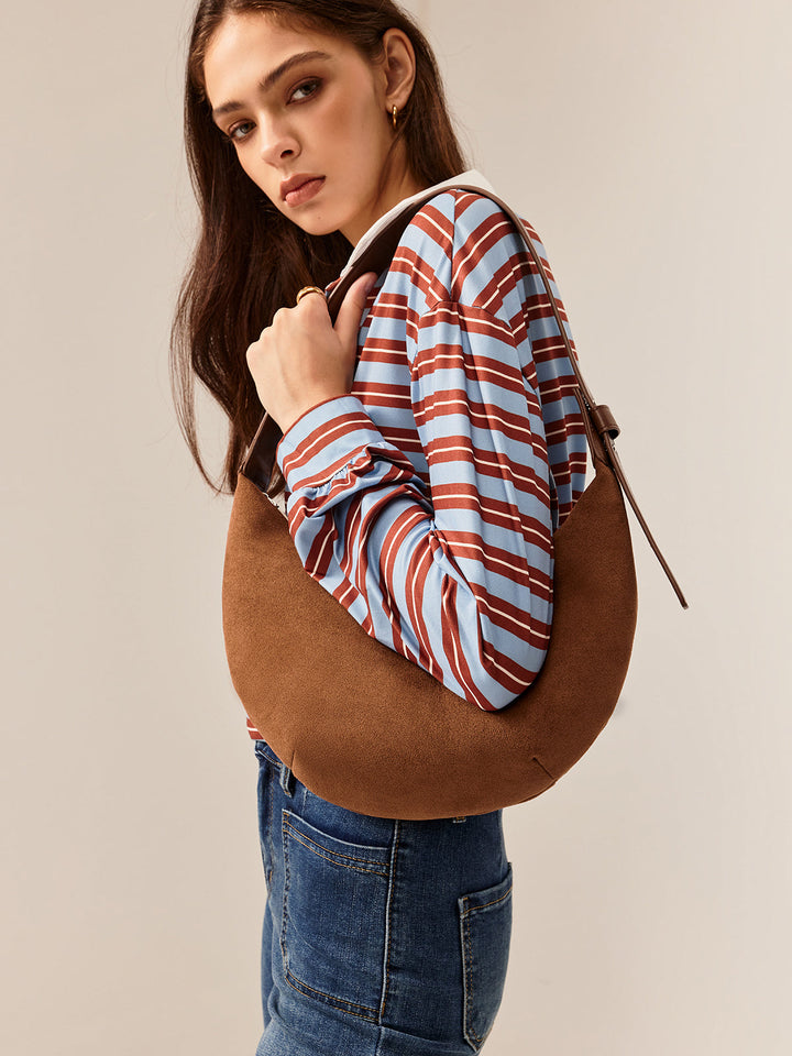 Sac Croissant Souple Vintage