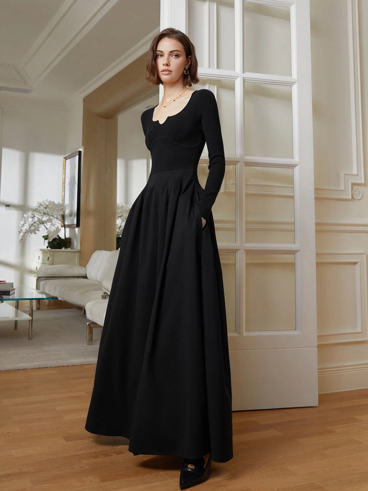 Robe à panneaux élégante style parapluie