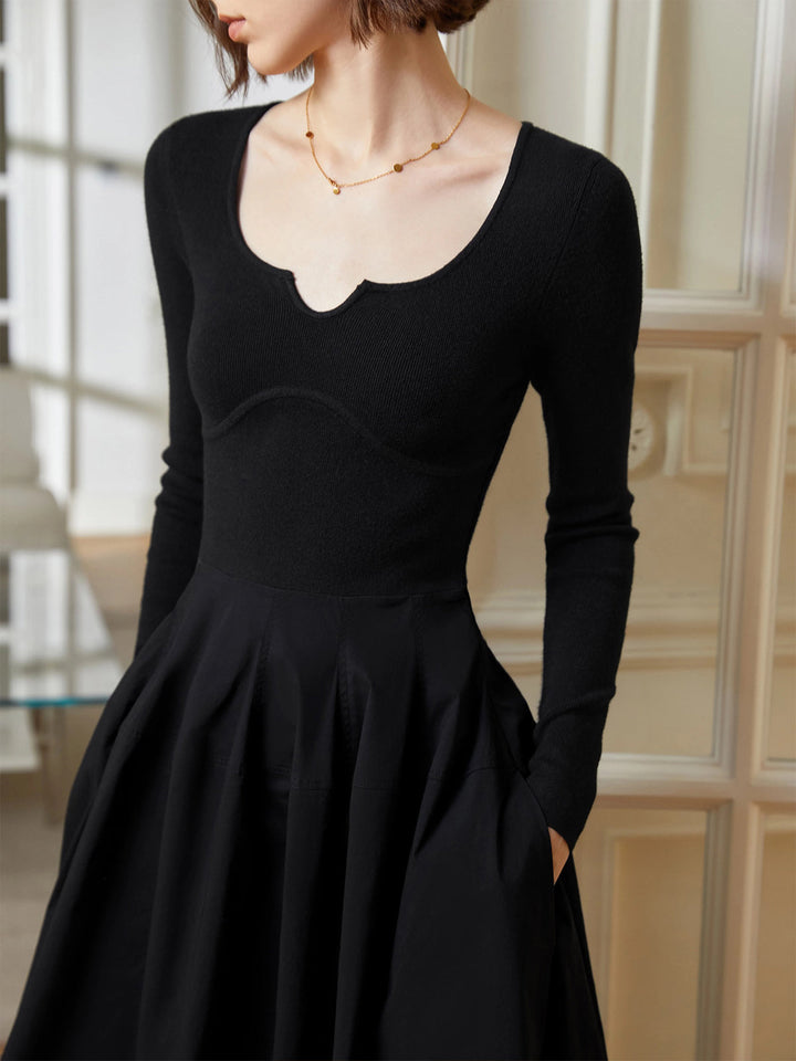 Robe à panneaux élégante style parapluie