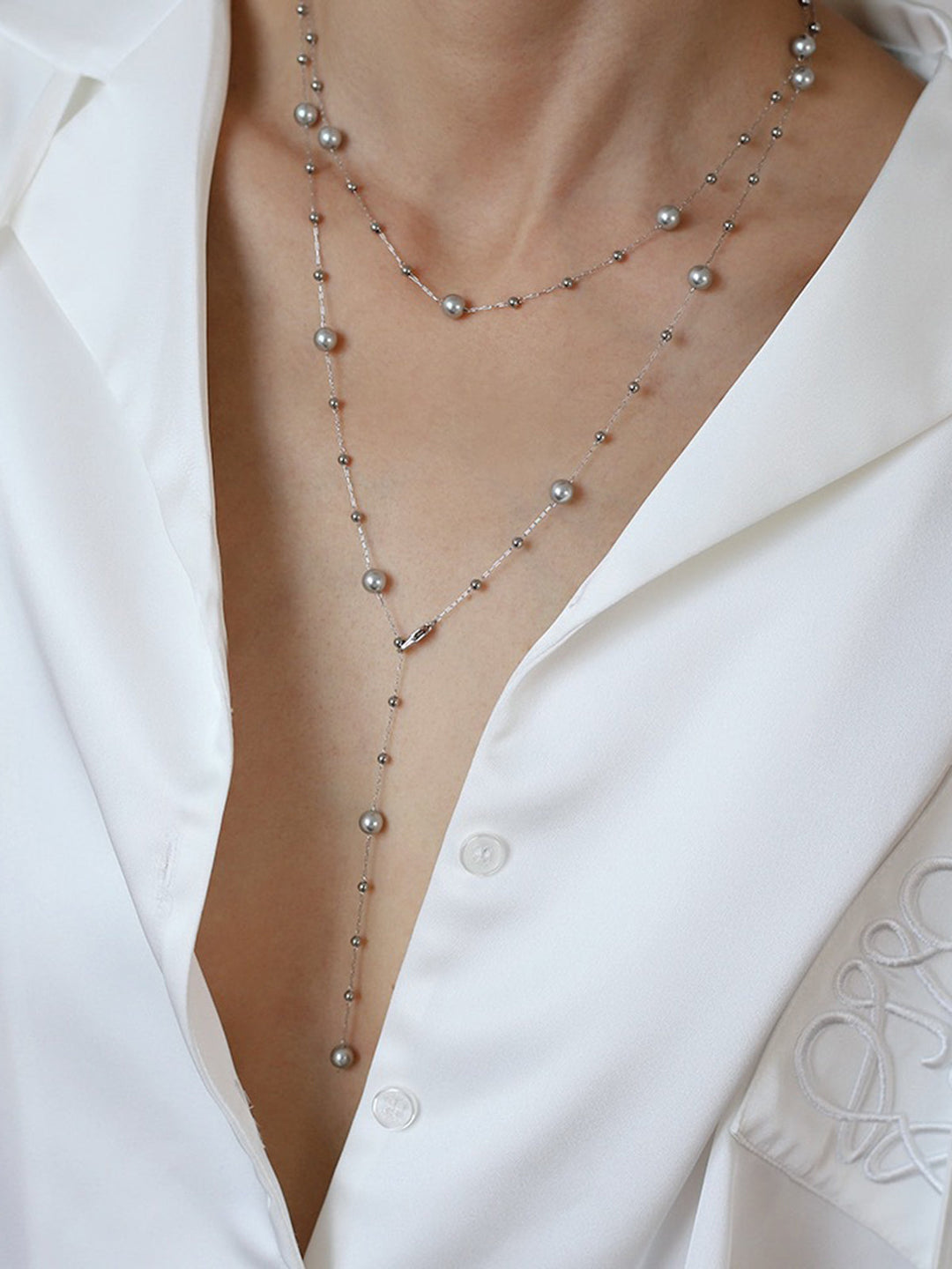 Collier à Pendentif à Perles