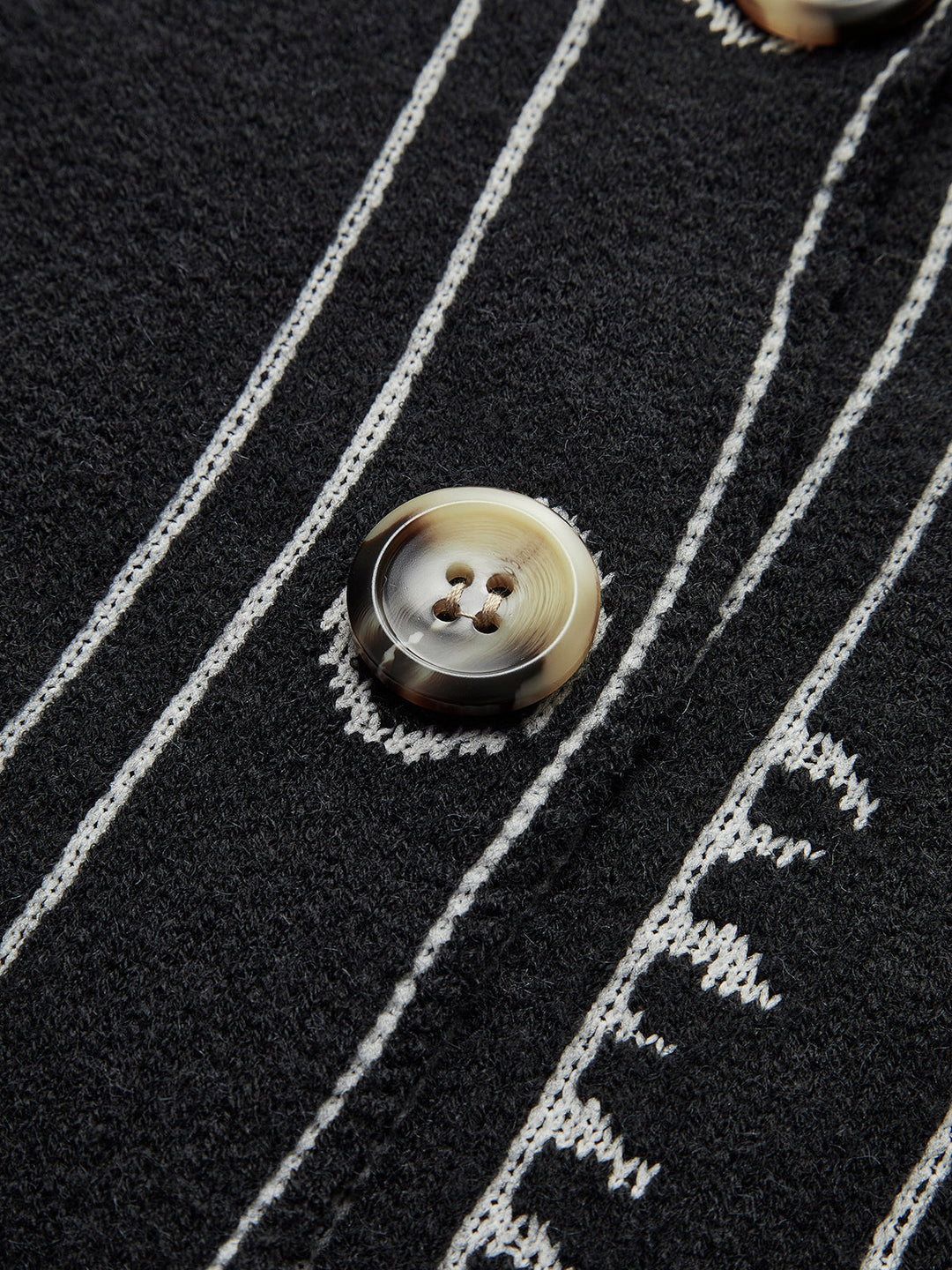 Cardigan Boutonné Col V Vintage