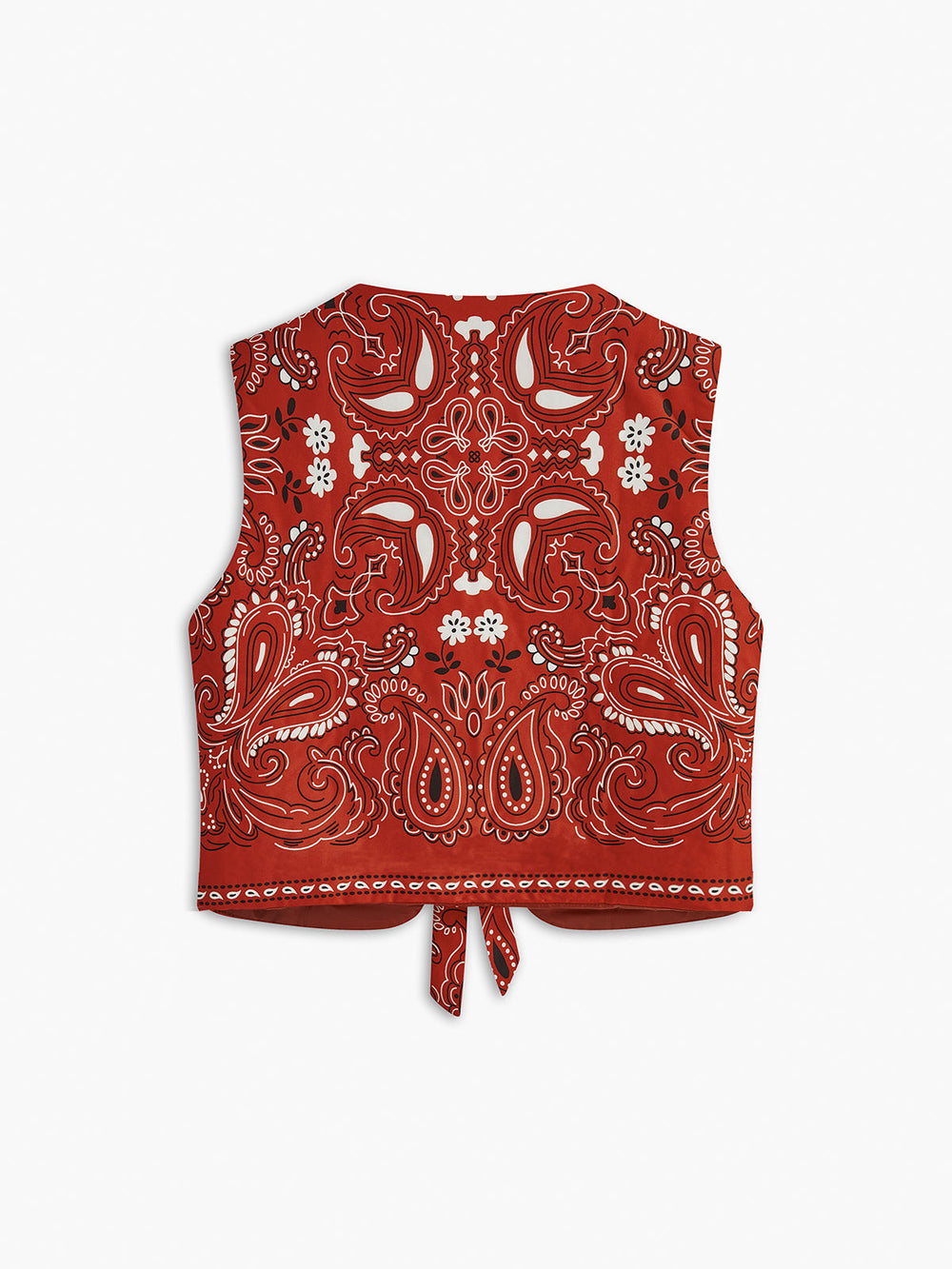 Gilet à boutonnage avant avec imprimé cachemire