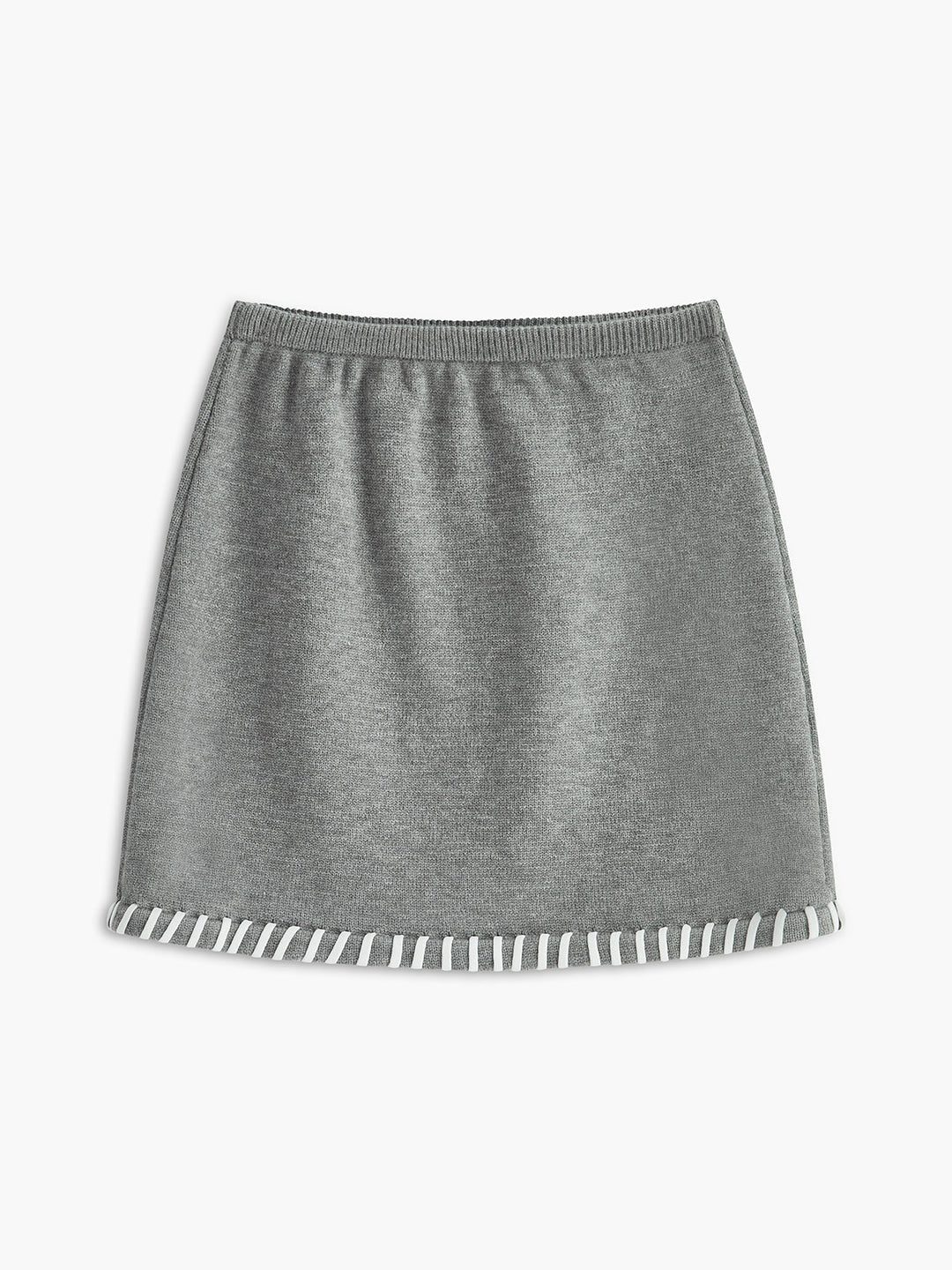 Ensemble Jupe Sans Manches à Bordure Contrastée