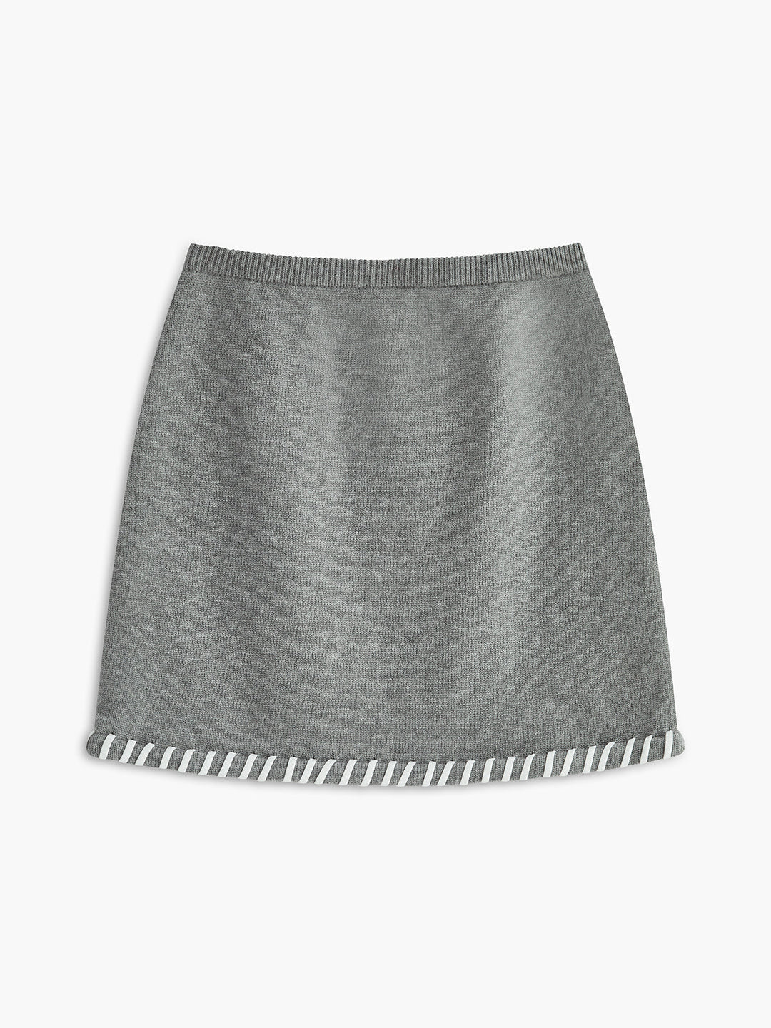 Ensemble Jupe Sans Manches à Bordure Contrastée