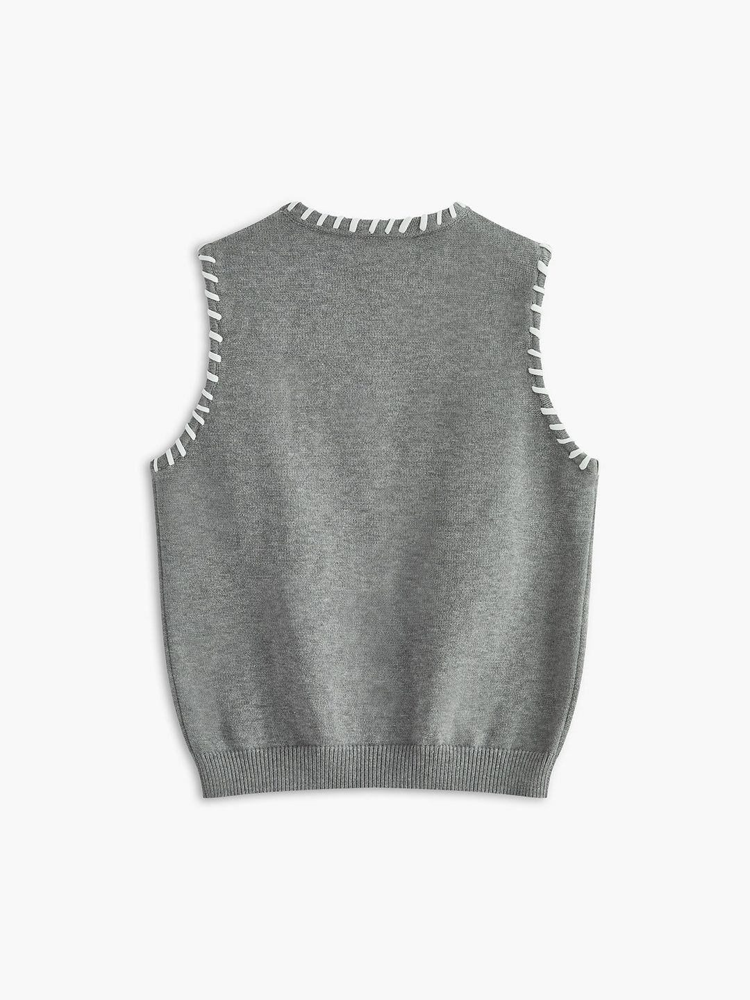 Ensemble Jupe Sans Manches à Bordure Contrastée