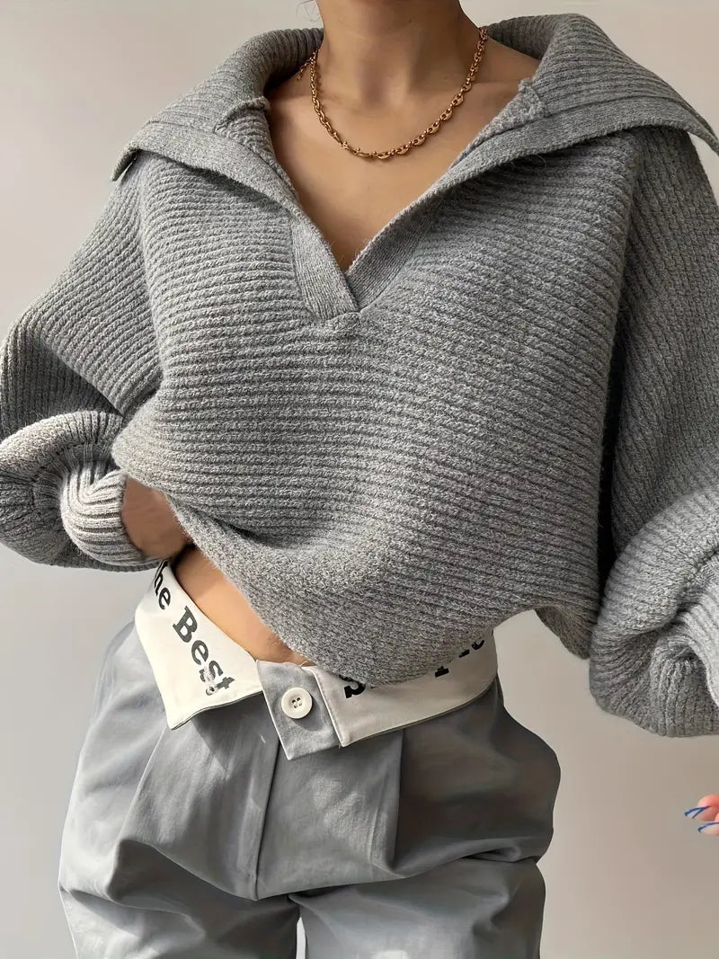 Pull à revers uni