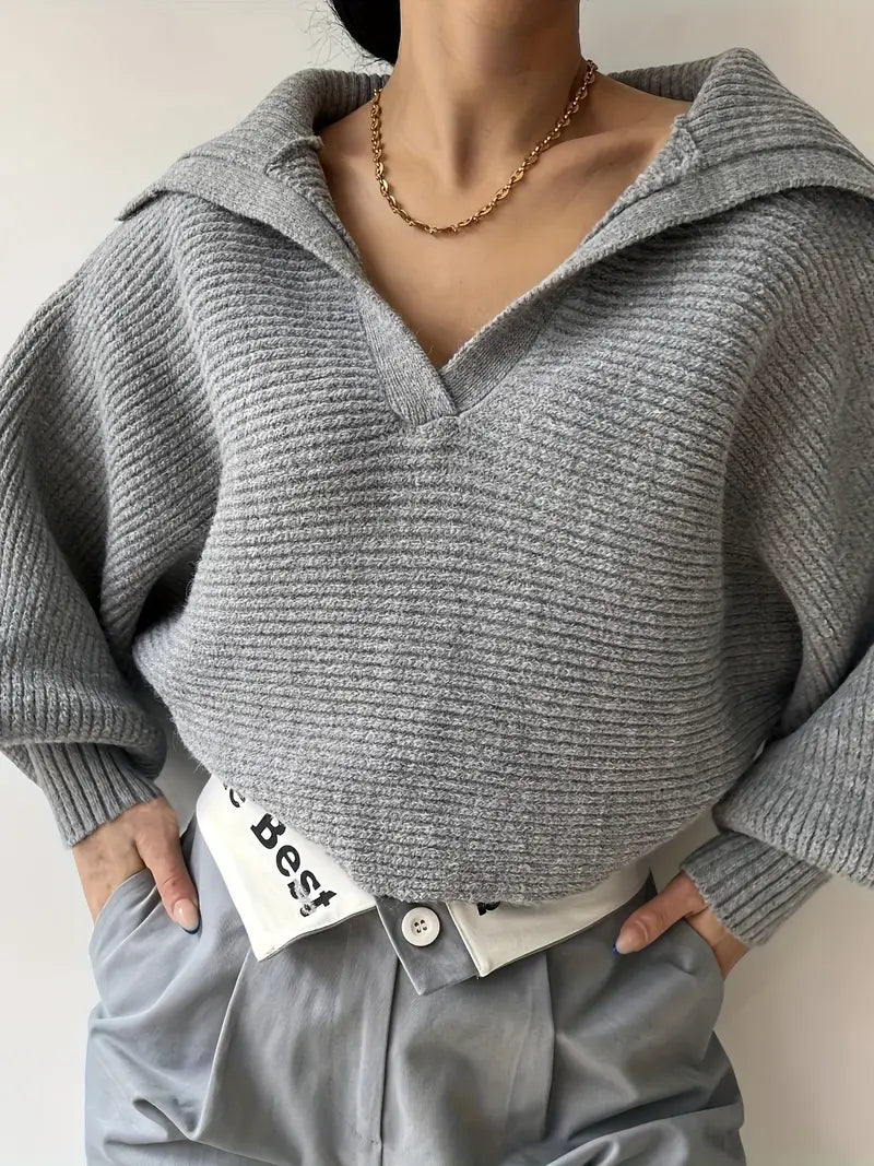 Pull à revers uni