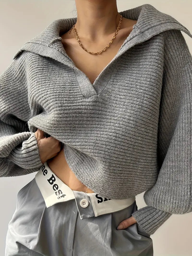 Pull à revers uni