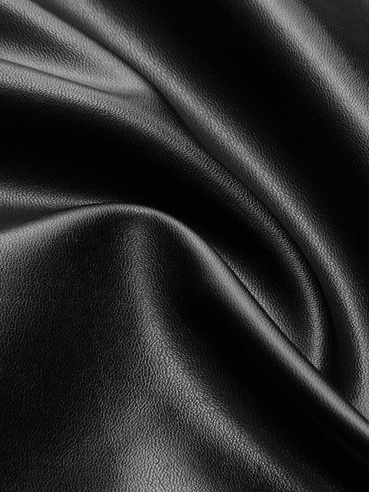 Robe débardeur en similicuir à fente latérale