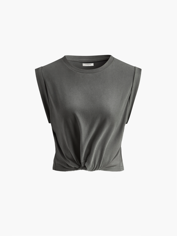 T-shirt noué en coton