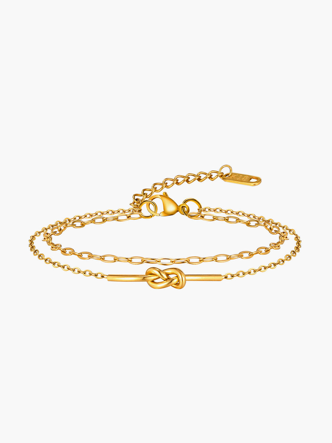 Bracelet double nœud élégant