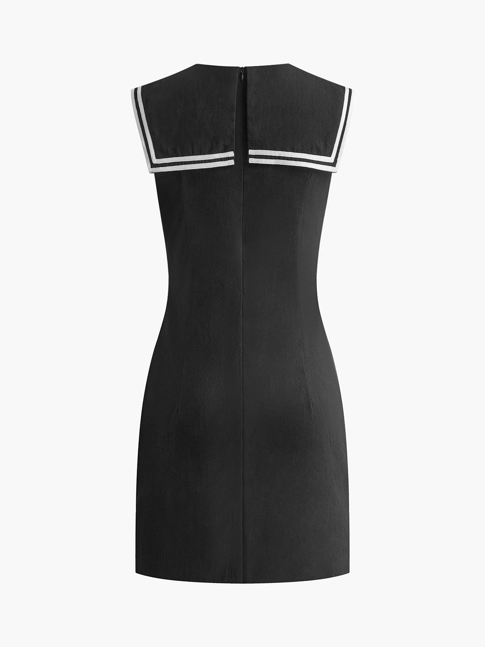 Robe Courte en Coton & Lin à Bords Contrastés
