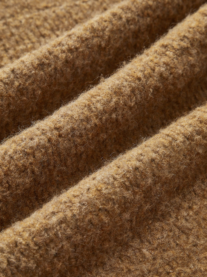 Cardigan à revers à boucle souple