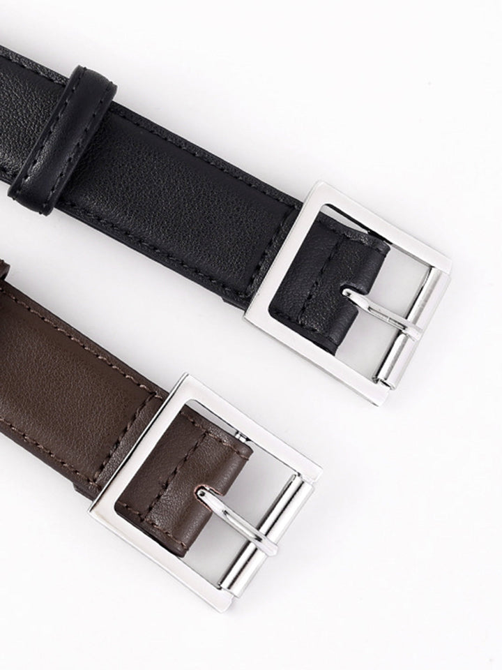 Ceinture à boucle en cuir