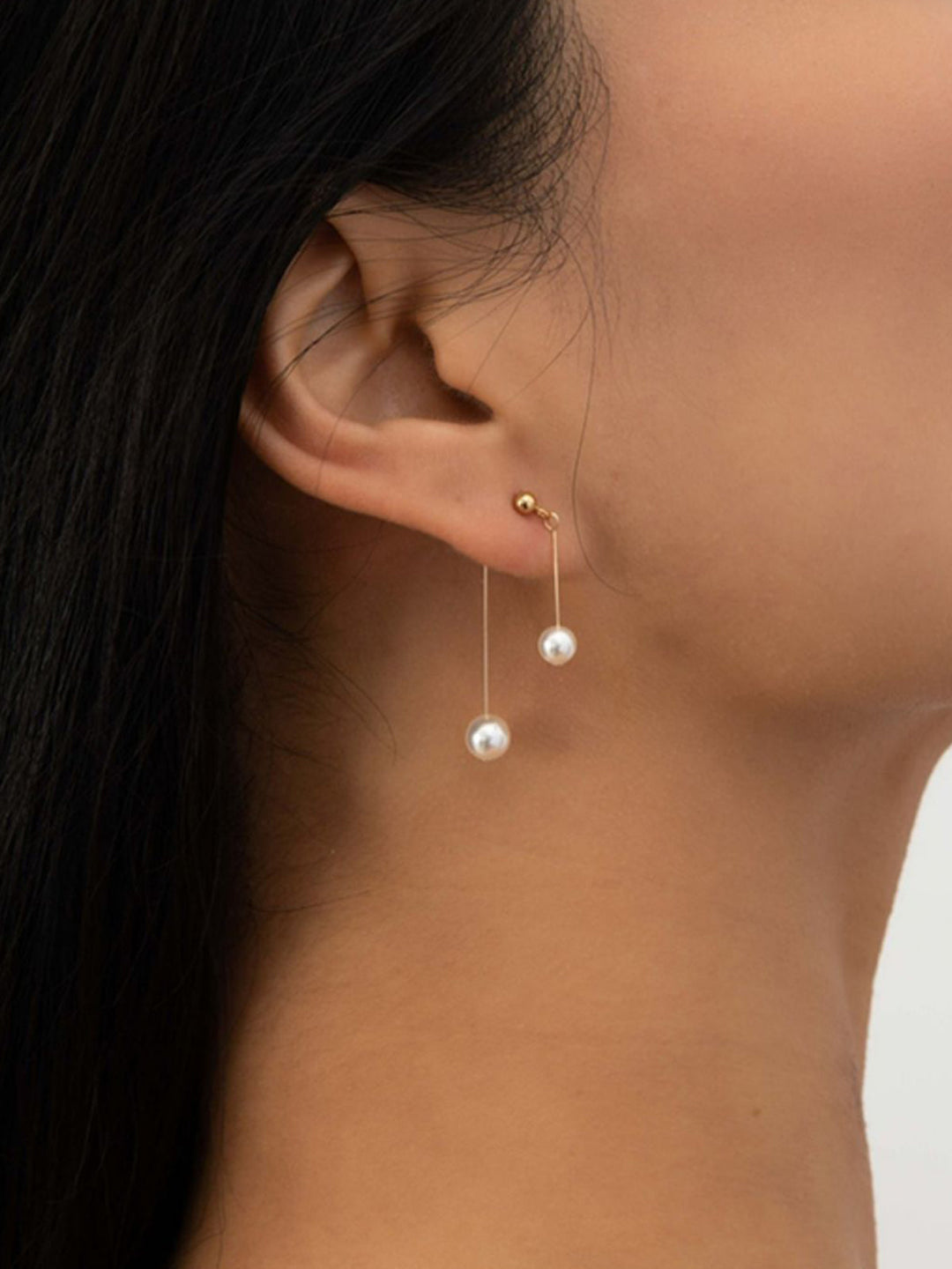 Boucles d'oreilles pendentif perle Romance
